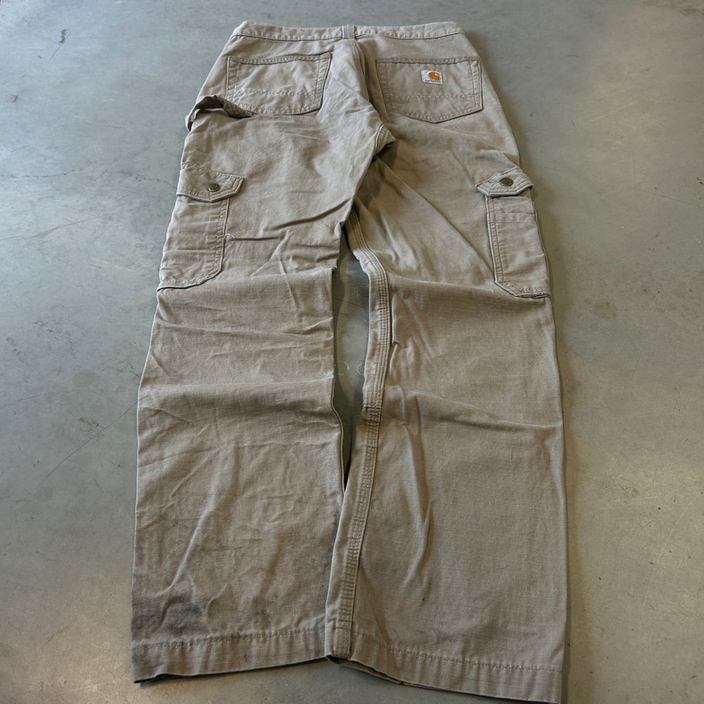 Carhartt B342-DES Relaxed Fit Ripstop Cargo Work Pants Desert Sand 28x30